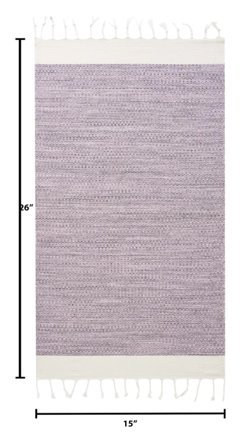 Turkish Hand Towel in Blush Pink, Diamond 15 × 26 in, view 5