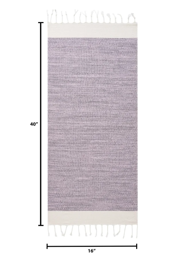 Turkish Hand Towel in Blush Pink, Diamond 16 × 40 in, view 5