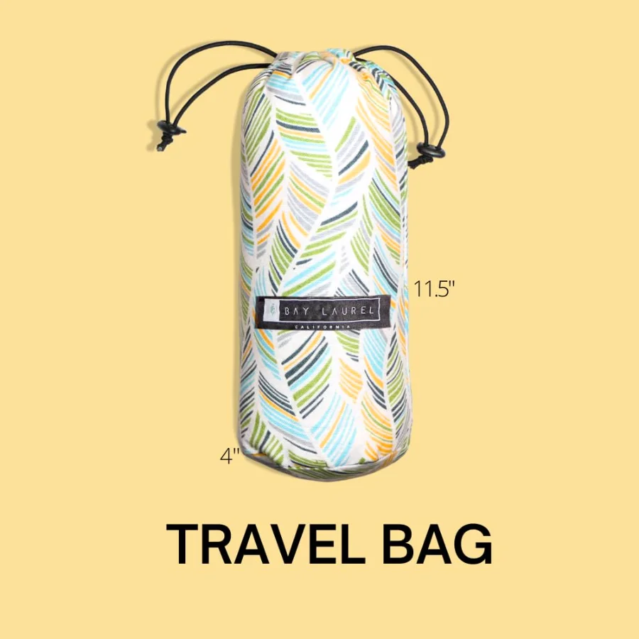Turkish Beach Towel in Dandelion with Floral Bag, view 2