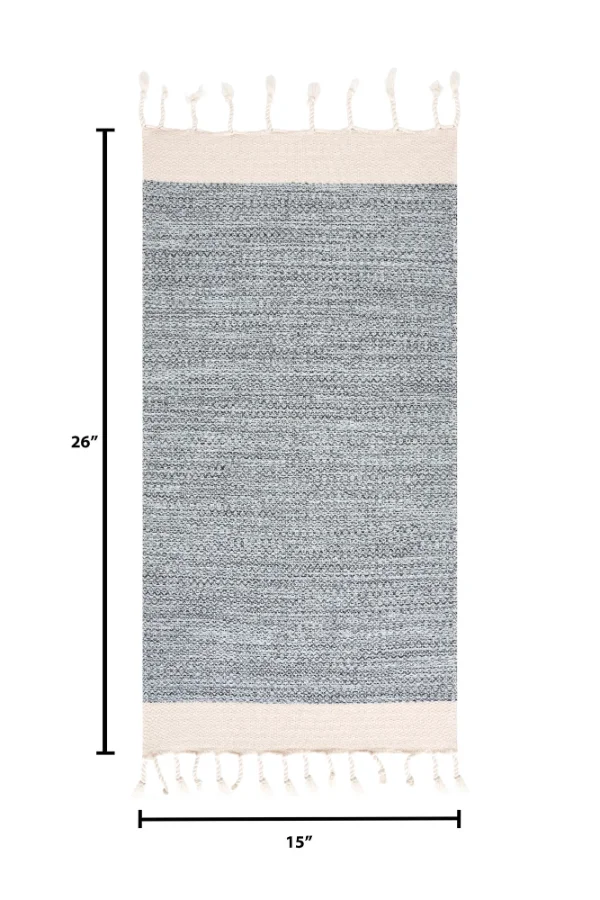 Turkish Hand Towel in Light Blue, Diamond 15 × 26 in, view 4