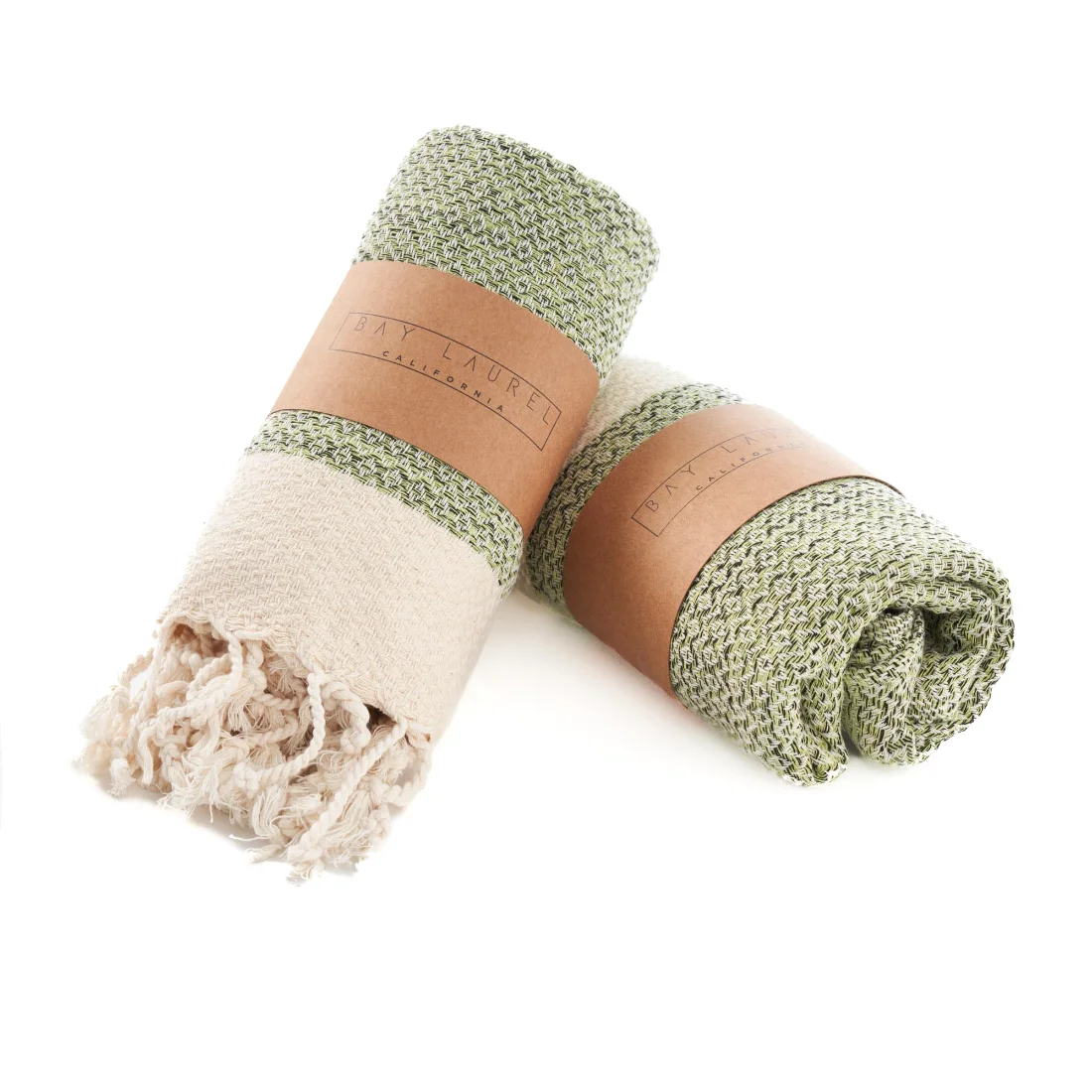 Turkish Hand Towel in Pistachio, Diamond 15 × 26 in pack shot