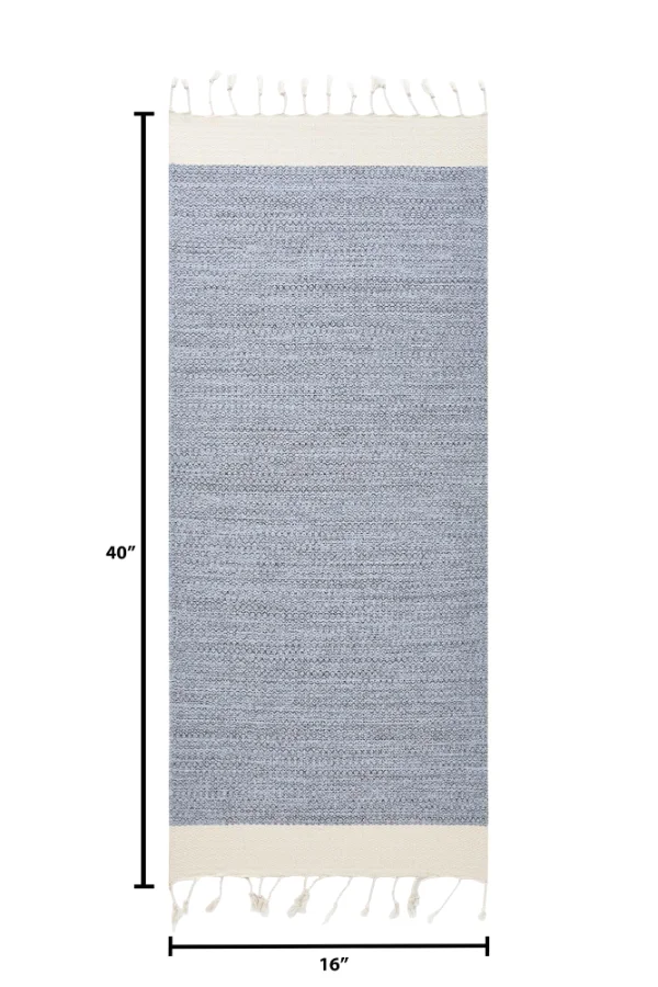 Turkish Hand Towel in Light Blue, Diamond 16 × 40 in, view 5