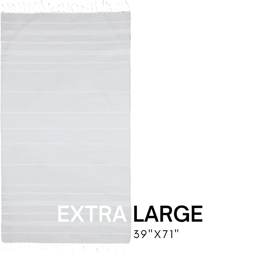 Turkish Beach Towel in Gray with Yellow Bag, view 3