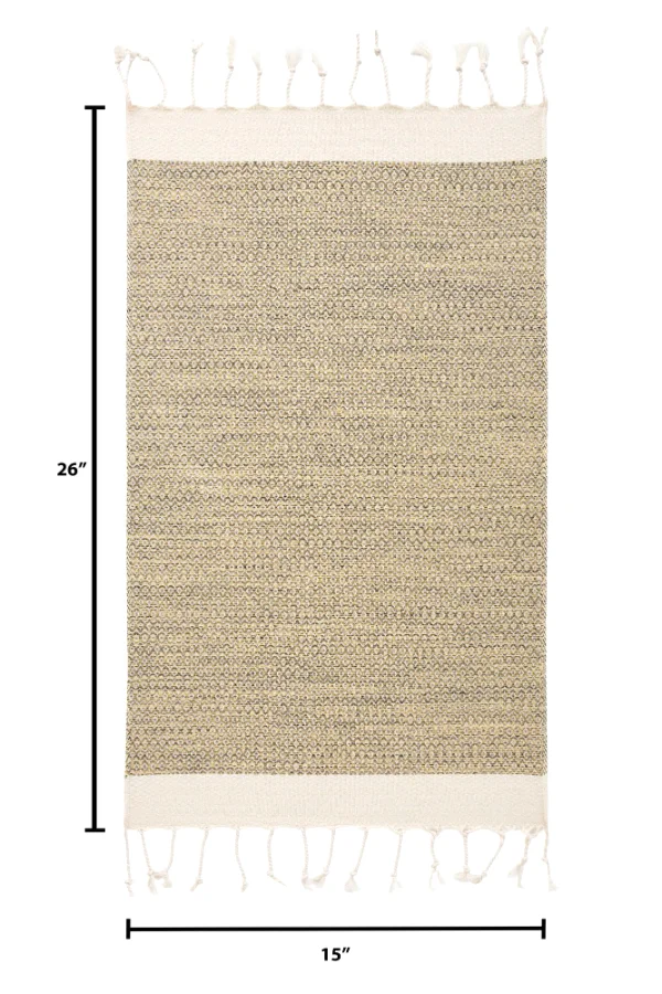 Turkish Hand Towel in Yellow, Diamond 15 × 26 in, view 5