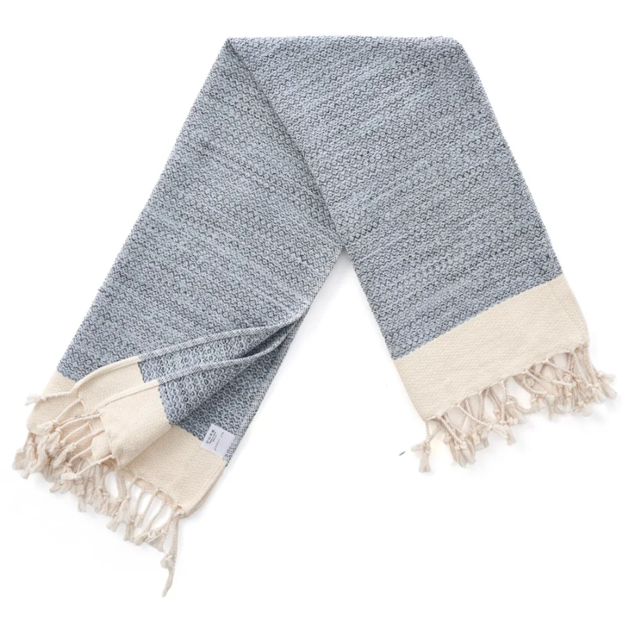 Turkish Hand Towel in Light Blue, Diamond 15 × 26 in, view 3