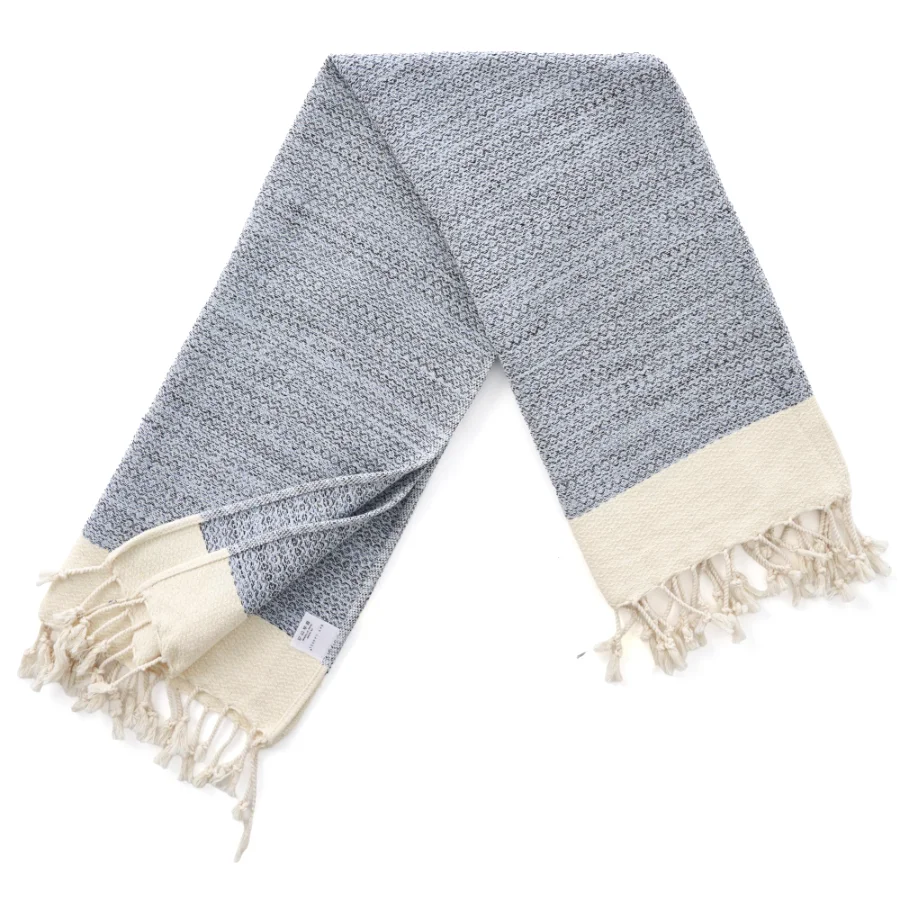 Turkish Hand Towel in Light Blue, Diamond 16 × 40 in, view 4